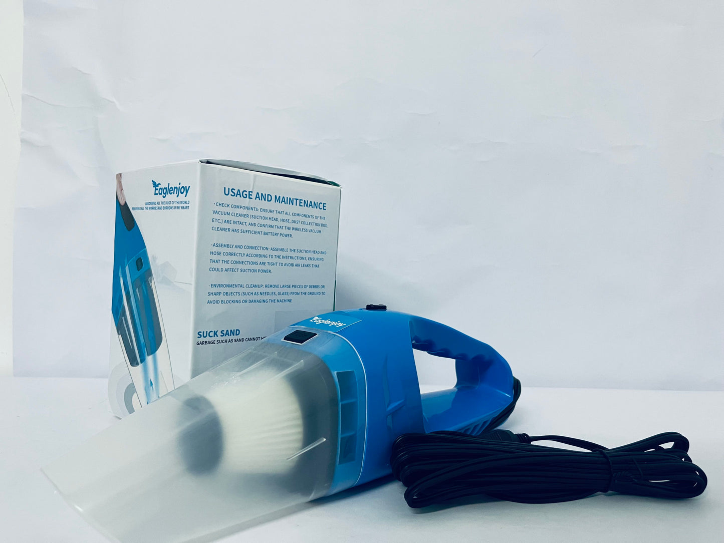 Eaglenjoy Cordless Handheld Car Vacuum Cleaner, Cordless Handheld Dual Function Vacuum and Blower, Powerful Portable Dust Buster for Home, Car