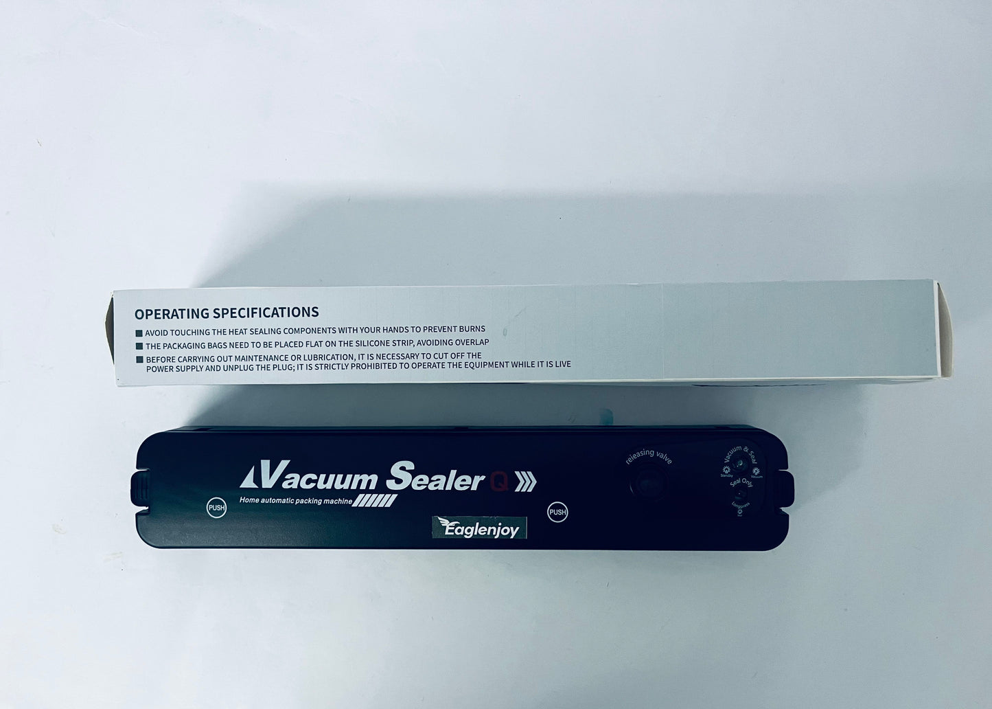 Eaglenjoy Vacuum Sealer Machine,Food Vacuum Sealer Machine,With 10 Vacuum Sealer Bags, One-touch Automatic Vacuum Sealer for Food