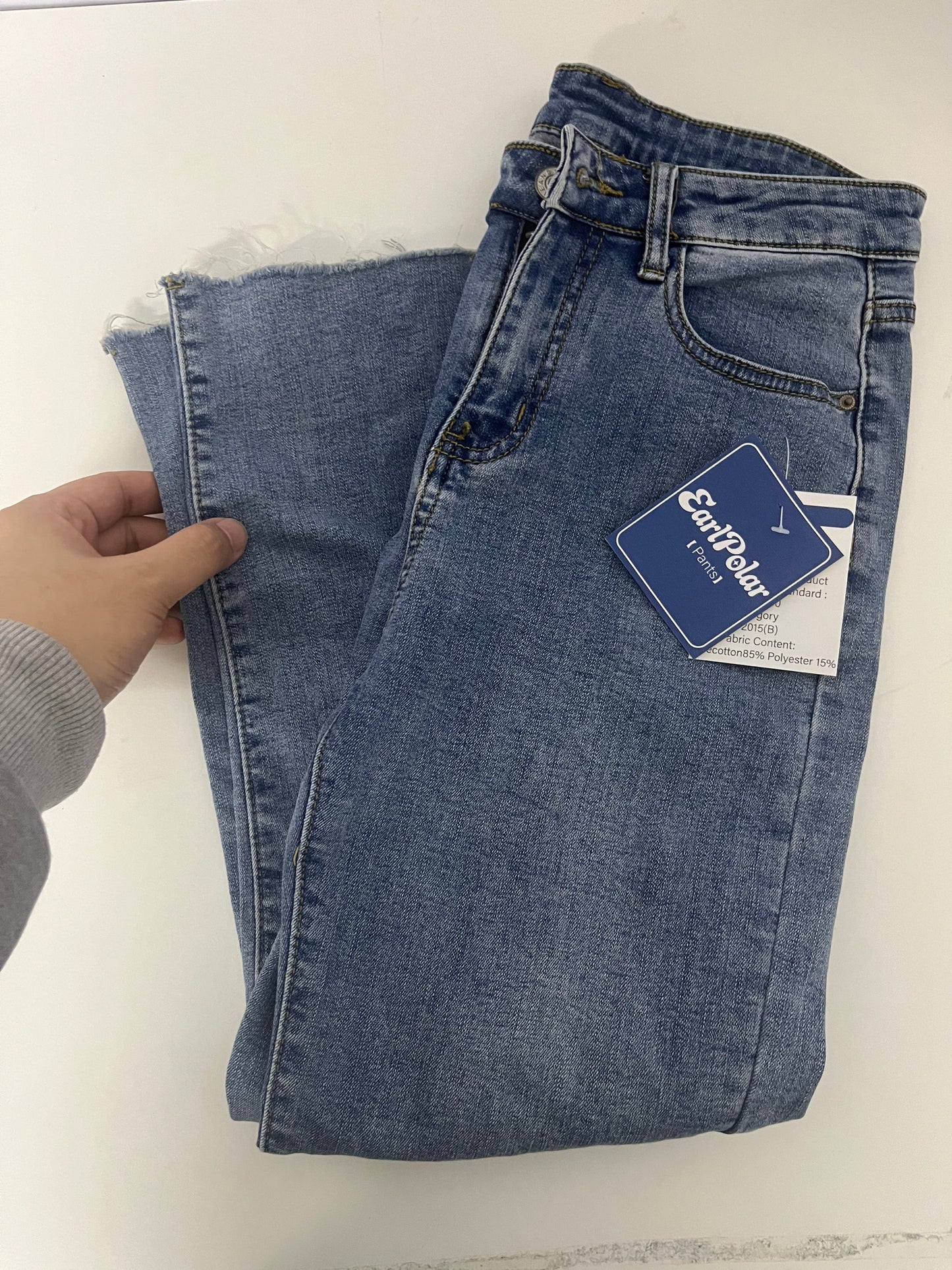 【EarlPolar High-Waisted Stretch Jeans】—— Effortless Style & All-Day Comfort