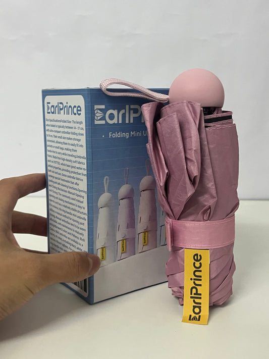 [EarlPrince Umbrellas]——EarlPrince Capsule 5-Fold Umbrella - Mini Portable UV Protection Sun & Rain Umbrella