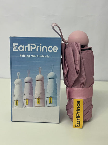 [EarlPrince Umbrellas]——EarlPrince Capsule 5-Fold Umbrella - Mini Portable UV Protection Sun & Rain Umbrella