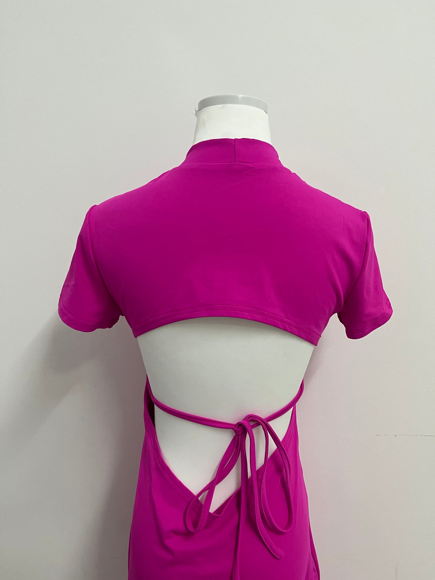 Earlate Rose Red Open-Back Slit Dress Show Elegance and Sexiness, Create a Unique Style