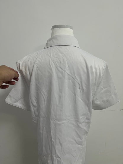 Earlate Office Work Blouse for Women: Short Sleeve Formal Shirt, Business Casual & Summer Breathable Top