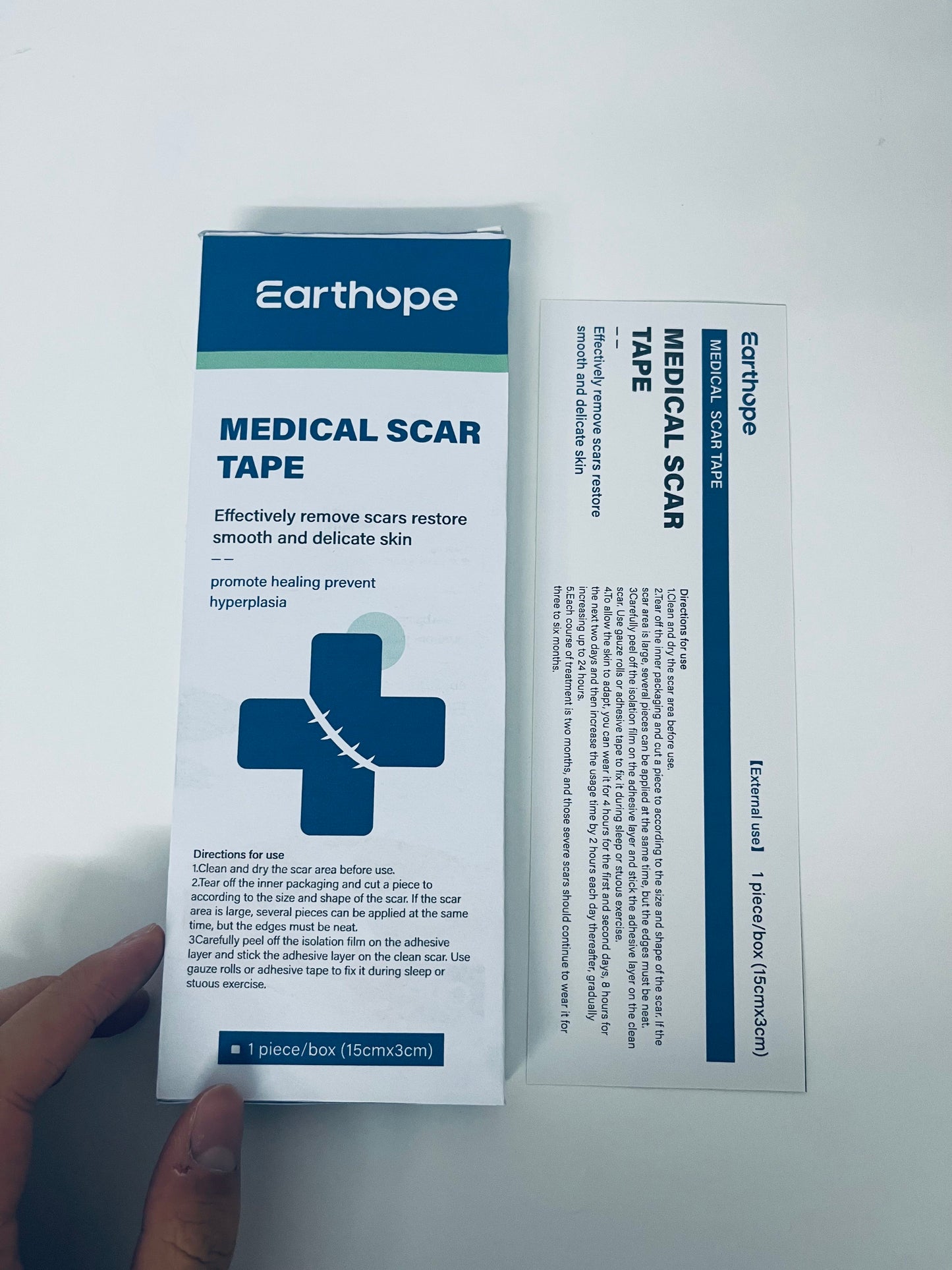 Earthope Medical Scar Tape 15×3CM Large Size Scar Reduction & Hypertrophy Prevention A Reliable Choice for Post-Operative Repair