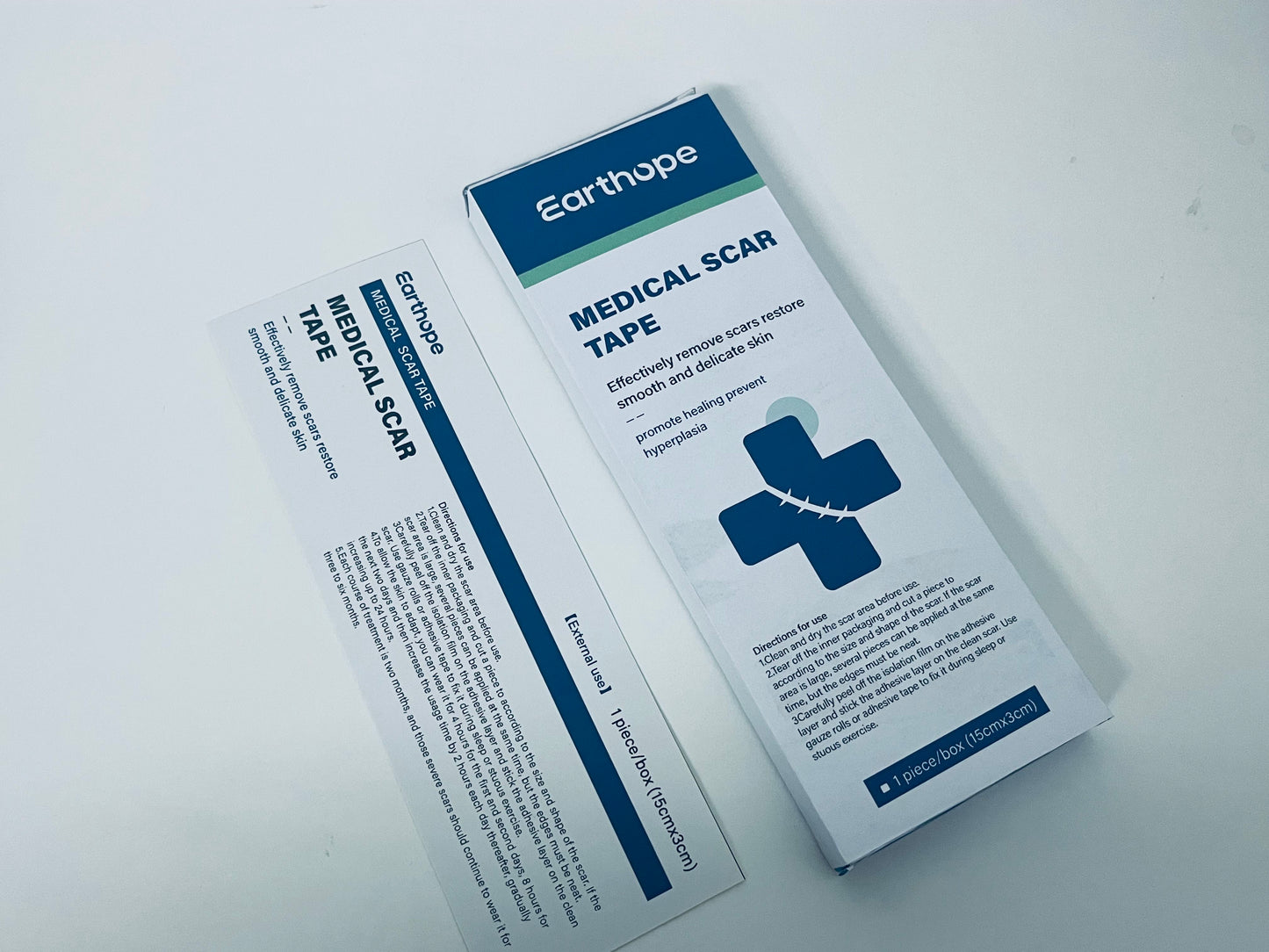 Earthope Medical Scar Tape 15×3CM Large Size Scar Reduction & Hypertrophy Prevention A Reliable Choice for Post-Operative Repair