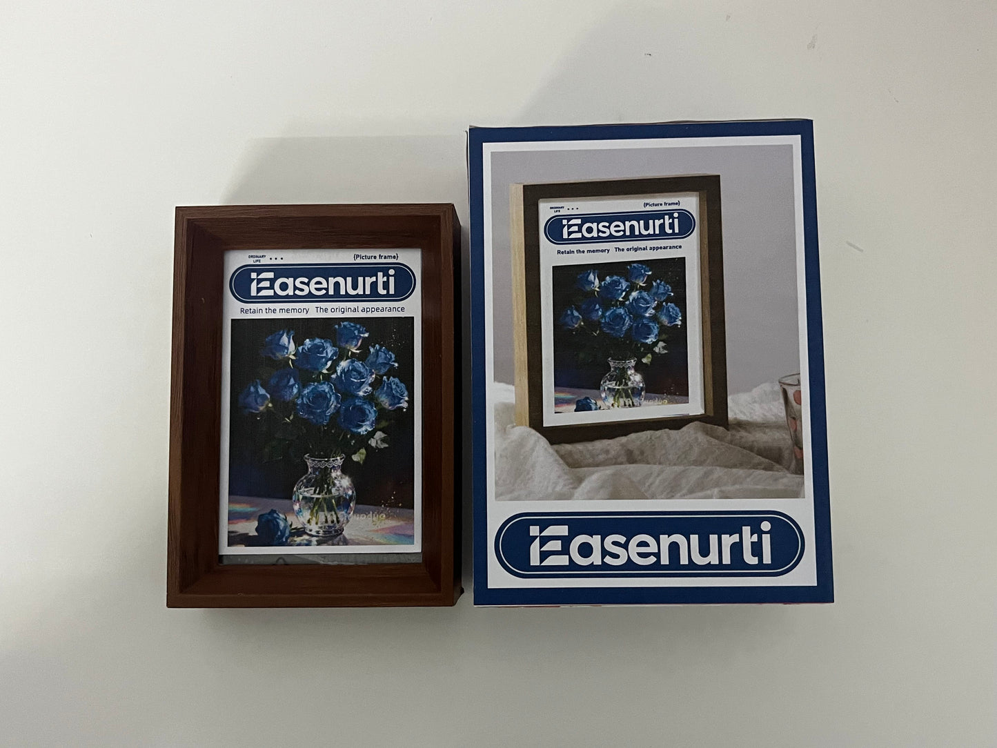 Easenurti Retro Wood Grain Photo Frame An Essential for Displaying Precious Memories & Decorating Desktops