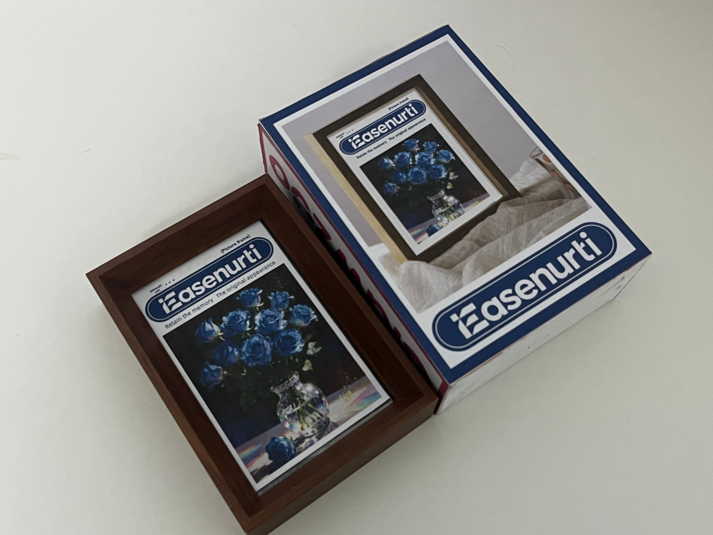 Easenurti Retro Wood Grain Photo Frame An Essential for Displaying Precious Memories & Decorating Desktops