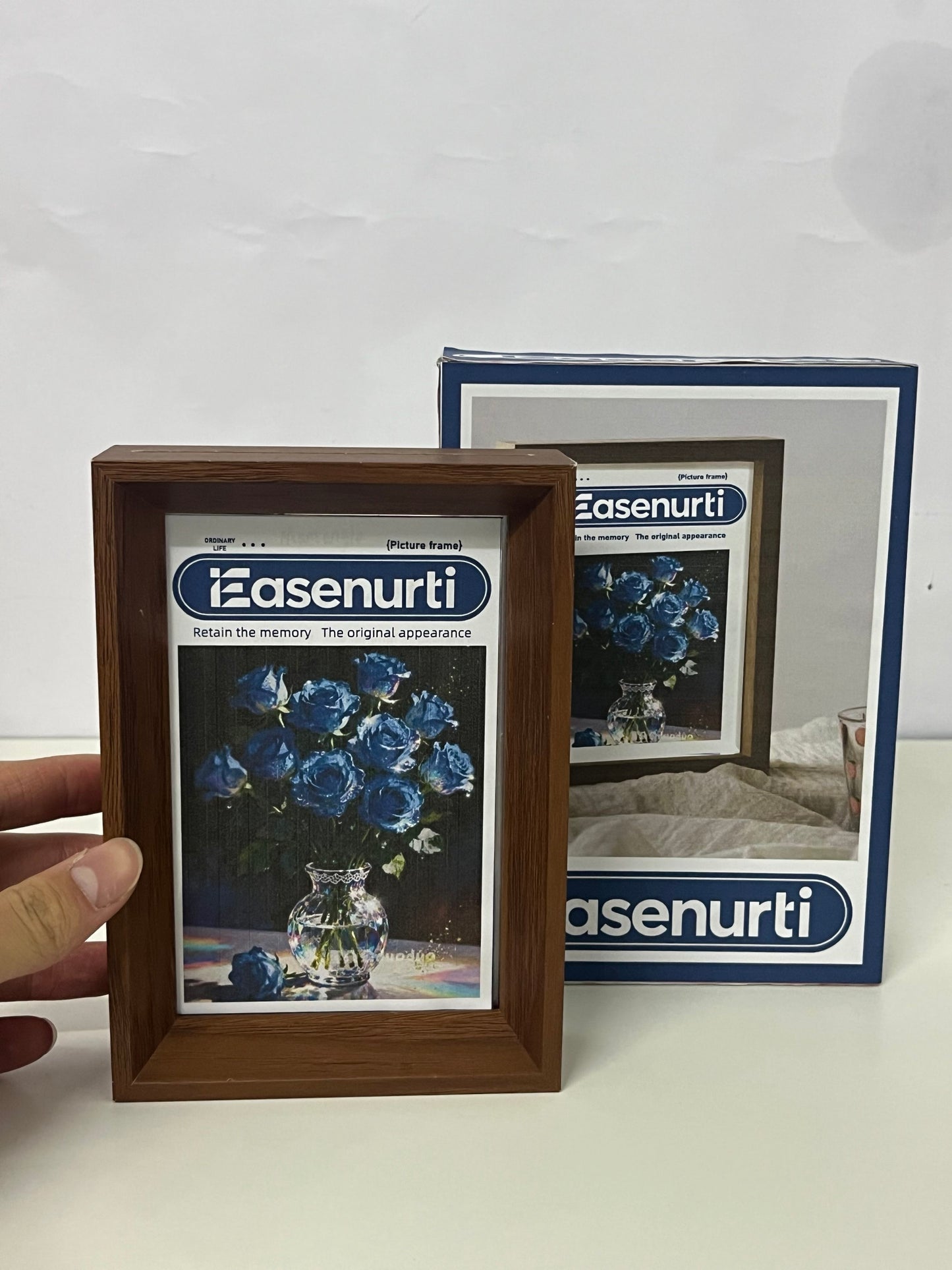 Easenurti Retro Wood Grain Photo Frame An Essential for Displaying Precious Memories & Decorating Desktops
