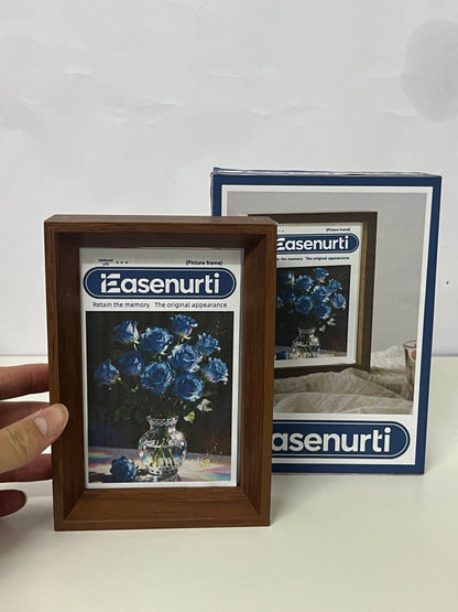 Easenurti Retro Wood Grain Photo Frame An Essential for Displaying Precious Memories & Decorating Desktops