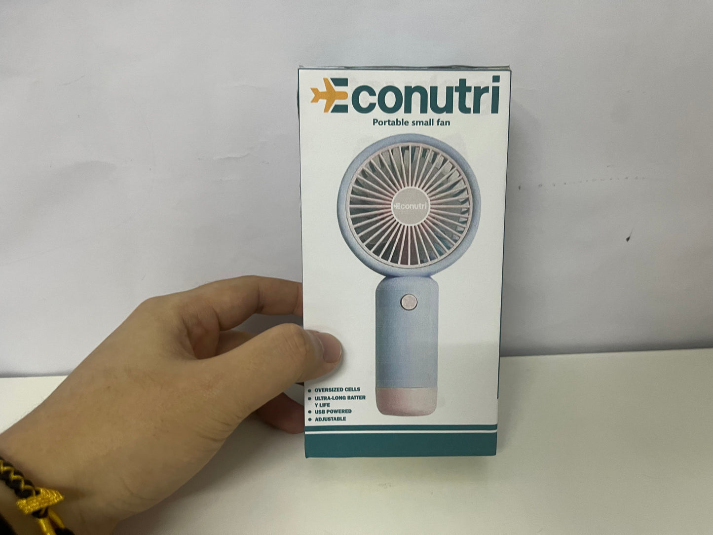 Econutri Macaron Handheld Fan A Long-Lasting Summer Cooling Essential