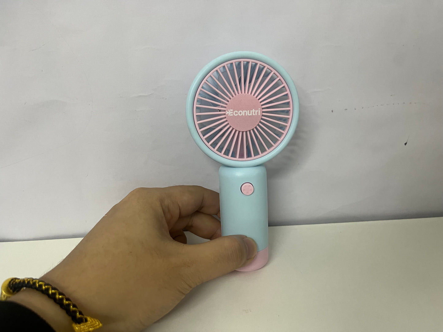 Econutri Macaron Handheld Fan A Long-Lasting Summer Cooling Essential