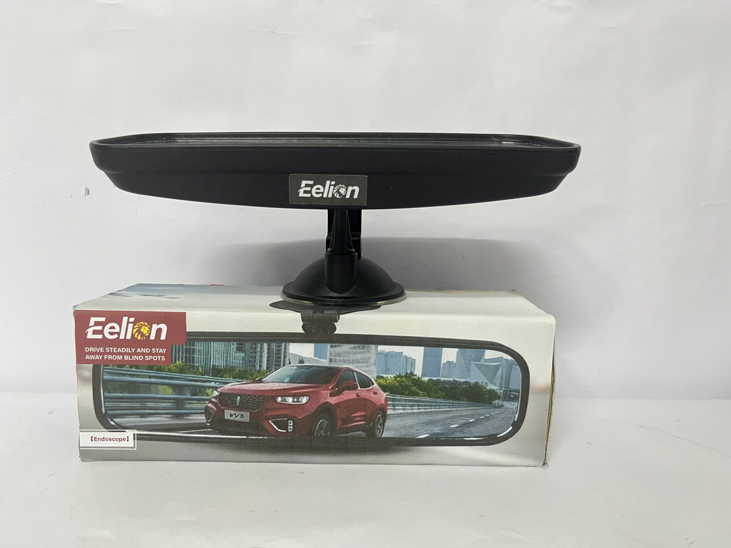 Eelion Car Rearview Mirrors, Interior Clip-on Panoramic Trapezoid Rear View Mirror for Car, Wide Viewing Range, 12 inch HD Universal Use for Cars, SUVs, Trucks, Vehicles