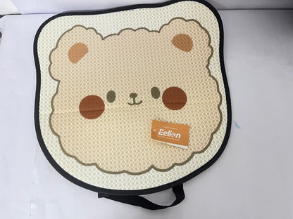 Eelion Cute Cartoon Car Seat Protector  Front and Rear Seat Covers Non-Slip Backing Universal Fit, Car, Truck, SUV, Van