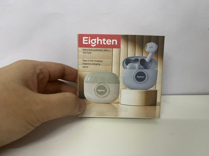 Eighten Retro Tech-Style Wireless Earbuds A Stylish & High-Quality Audio Essential for Commutes & Entertainment