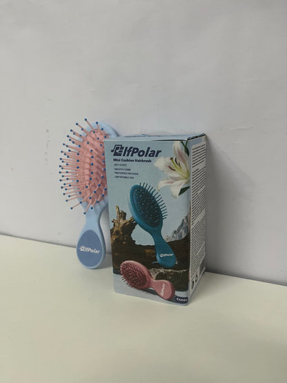 【ElfPolar Combs】——ElfPolar Mini Cushion Hairbrush - Anti-Static, Detangling, Wet & Dry Use, Portable Cute Brush for Kids & Adults