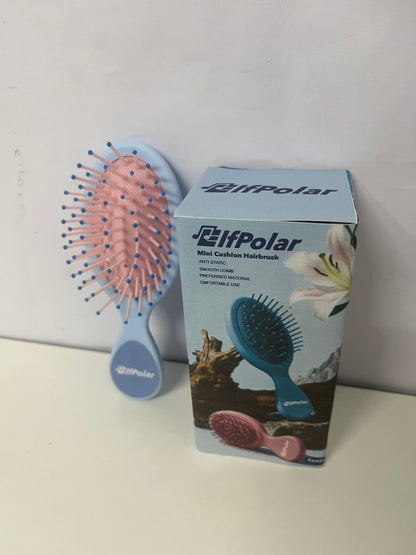 【ElfPolar Combs】——ElfPolar Mini Cushion Hairbrush - Anti-Static, Detangling, Wet & Dry Use, Portable Cute Brush for Kids & Adults