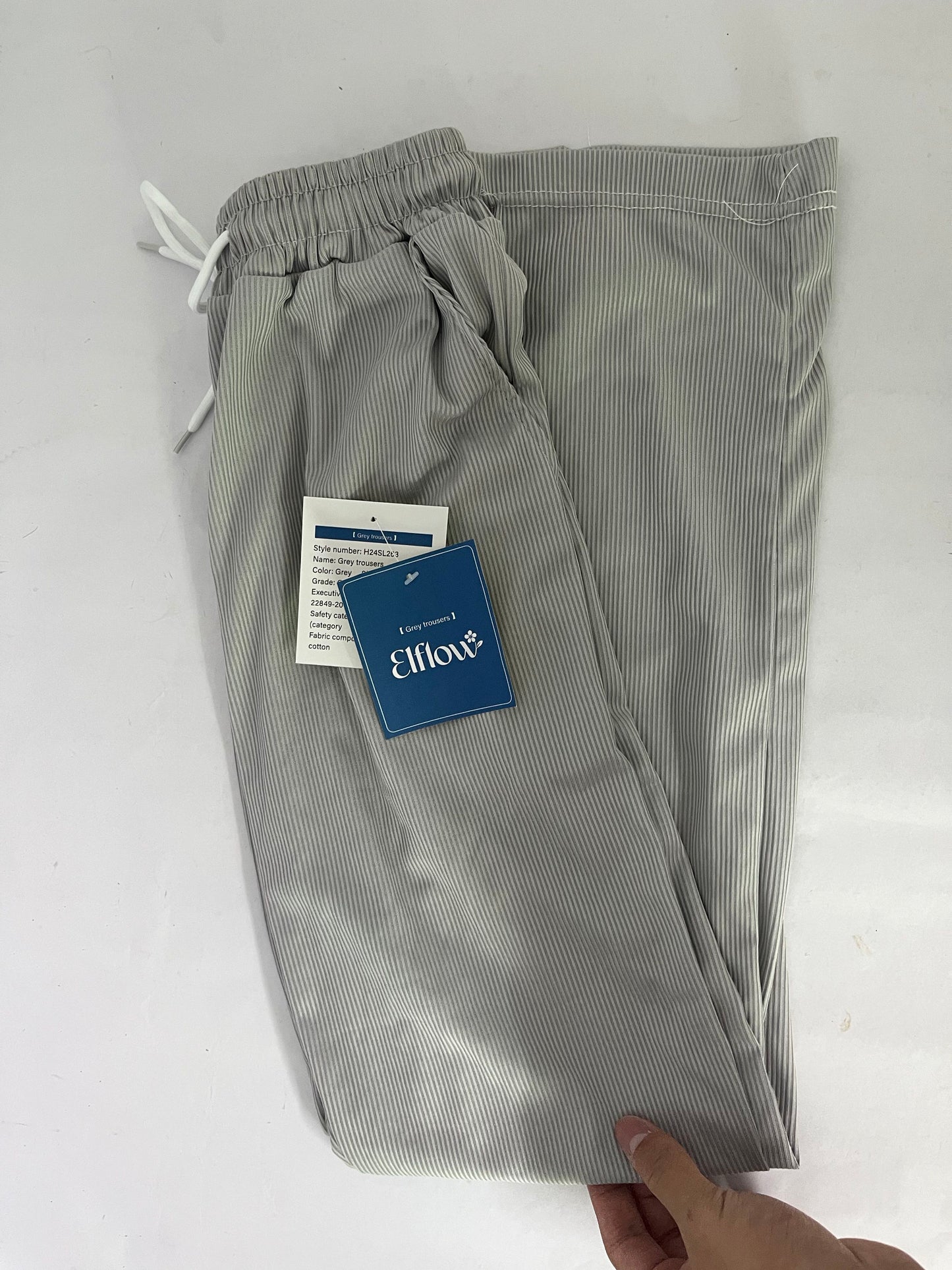 Elflow Striped Casual Pants - A Fashionable Choice for Home & Leisure