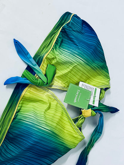 Envyouth Gradient Stripe Tie Side Bikini Top - Stylish & Comfortable Swimwear for Women