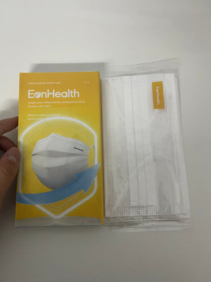 [EonHealth Sanitary masks]-Medical Grade Individually Wrapped Masks - High Filtration Sterile Protective Masks