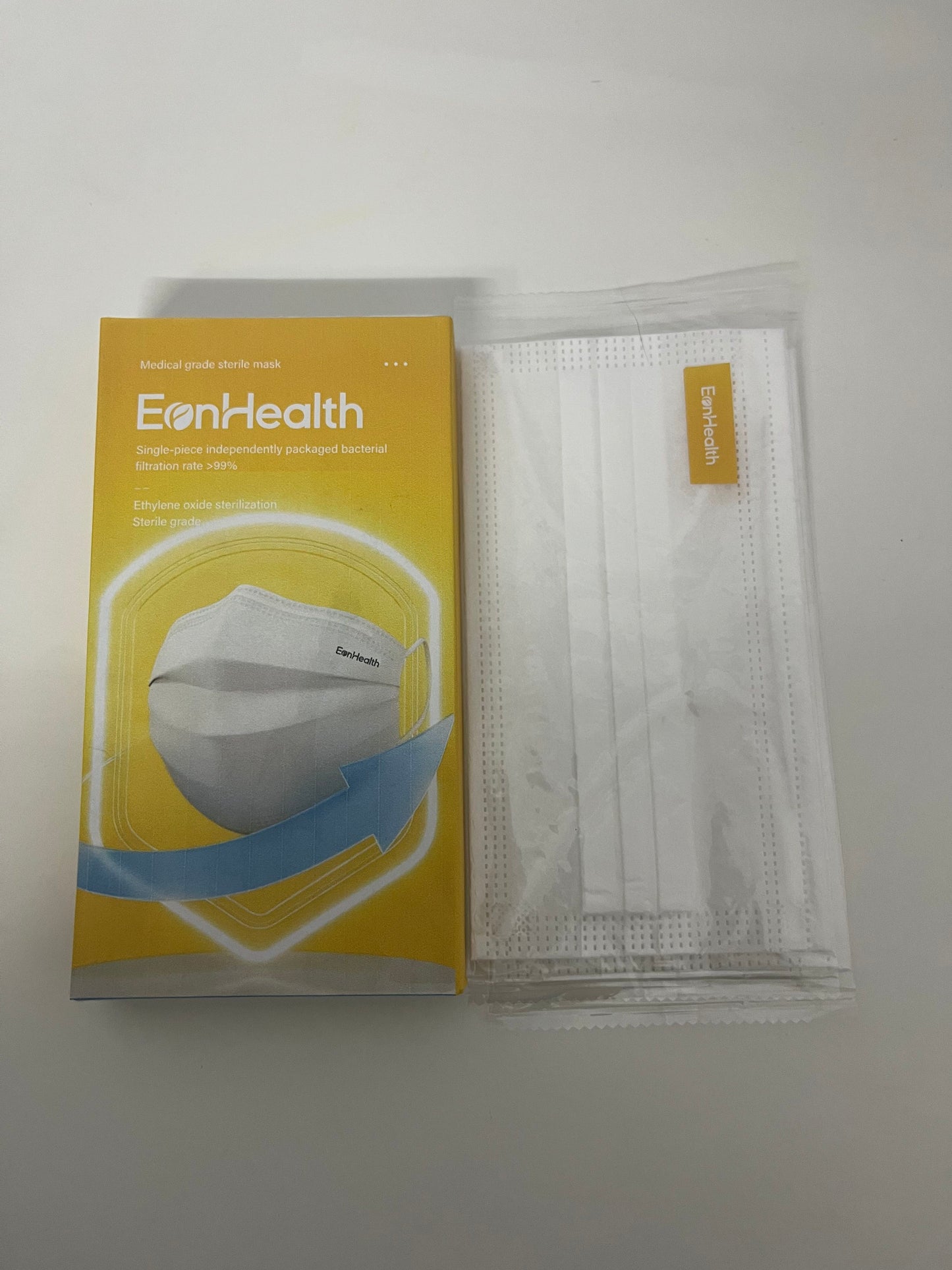 [EonHealth Sanitary masks]-Medical Grade Individually Wrapped Masks - High Filtration Sterile Protective Masks