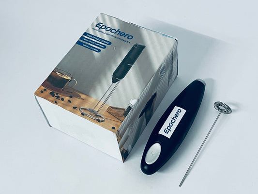 Epochero Handheld USB Charging Electric Egg Beater Portable Stainless Steel Milk Frother Kitchen Bar Supplies