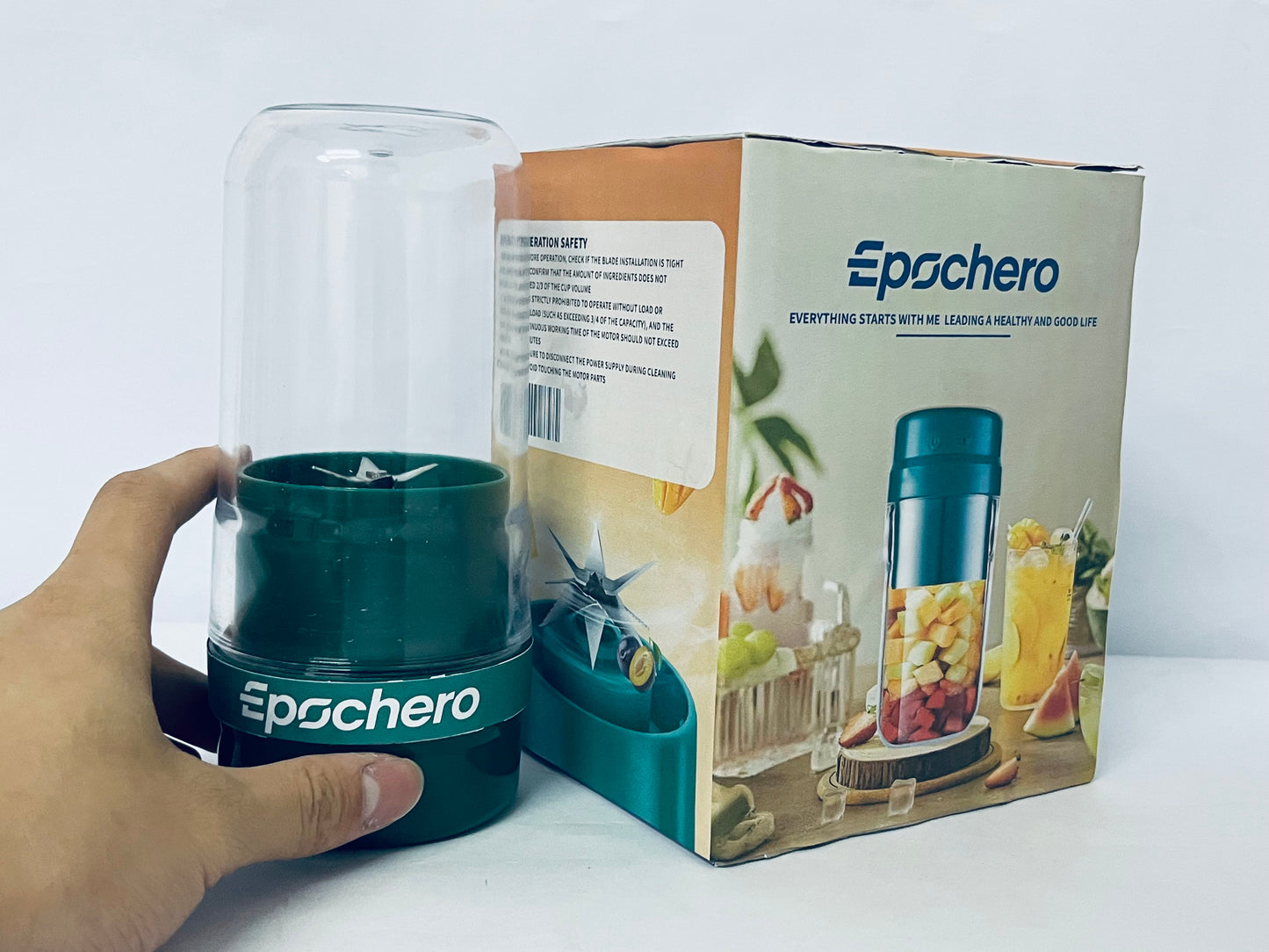 Epochero Mini Blender Outdoor Large Capacity Battery Easy Juicer Machine