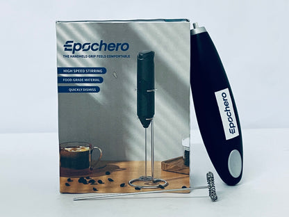 Epochero Handheld USB Charging Electric Egg Beater Portable Stainless Steel Milk Frother Kitchen Bar Supplies