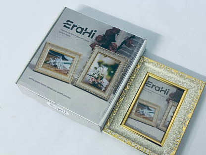 EraHi Ornate Wooden Gold Picture Frames for Home Wall Decor