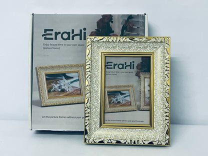 EraHi Ornate Wooden Gold Picture Frames for Home Wall Decor