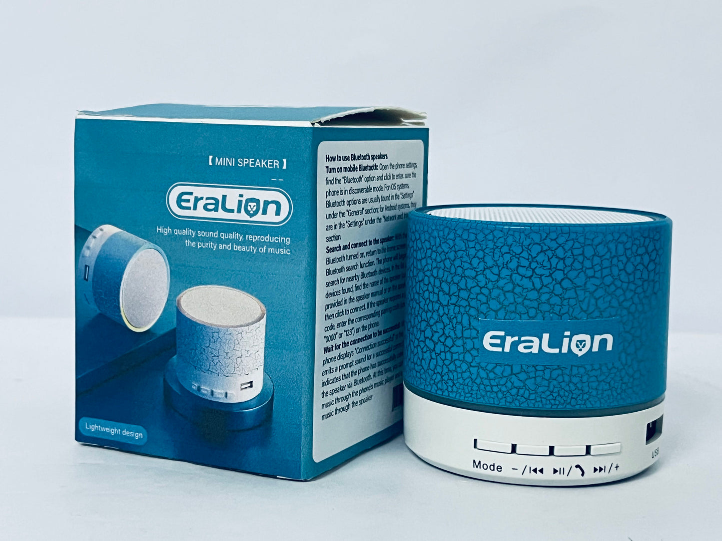 EraLion Portable Mini Noise Machine for Sleeping with LED Lights Small Bluetooth Speaker Rechargeable