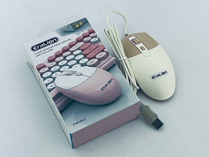 EraLion Wired Office Mouse USB Interface Ergonomic Design Compatible with Windows/Mac Laptops and Desktops