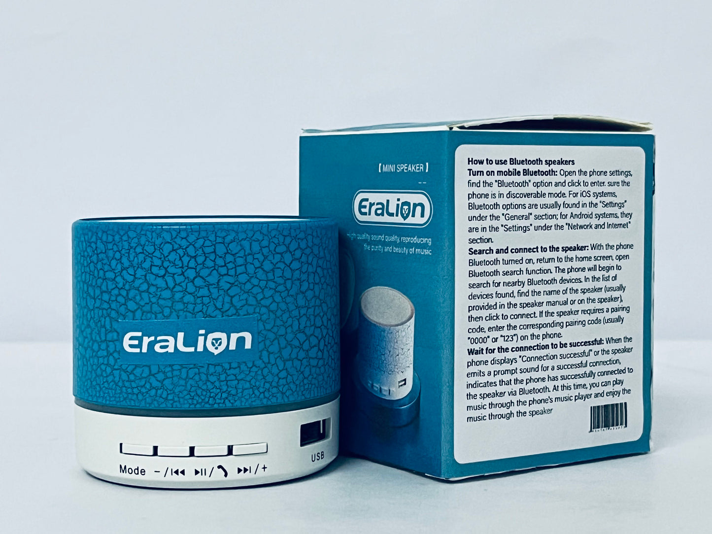 EraLion Portable Mini Noise Machine for Sleeping with LED Lights Small Bluetooth Speaker Rechargeable