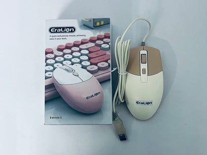 EraLion Wired Office Mouse USB Interface Ergonomic Design Compatible with Windows/Mac Laptops and Desktops