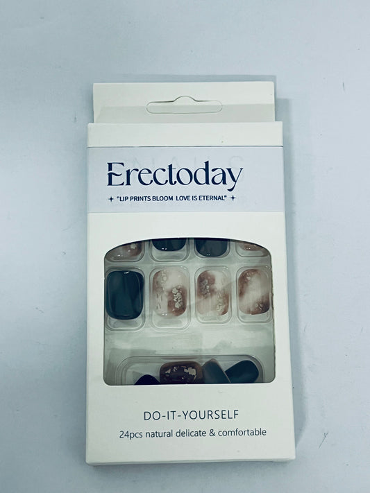 Erectoday Press False Nails Full Cover Jelly Decorative Fake Nails for Easy Manicure Elegant Gradient Colors for Any Occasion
