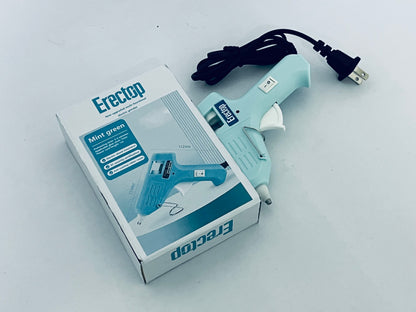 Erectop Mini Hot melt gun Handmade glue gun for household use (Mint green) Fast Preheating