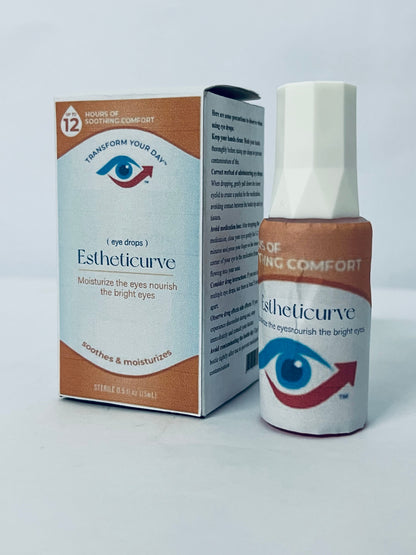 Estheticurve Eye Drops for Red Eyes, Redness Reliever for Brighter Looking Eyes, Works in 1 Minute & Lasts Up to 8 Hours, Eye Drops, Packaging May Vary
