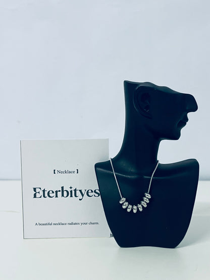 Eterbityes Metal Bead Necklace Minimalist & Eye-Catching Light Luxury Texture A Fashion Necklaces [jewellery] to Radiate Unique Charm