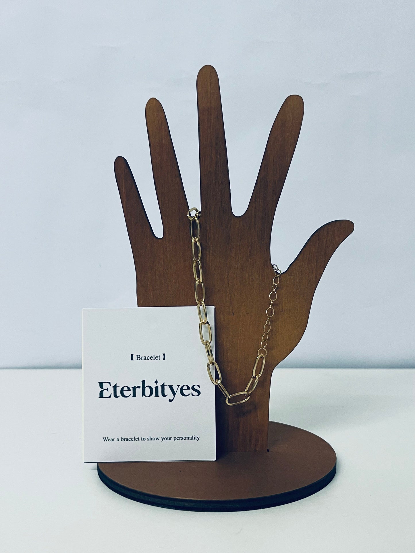 Eterbityes Bracelets [jewelry] Metal Link Bracelet Personalized Stackable Light Luxury Texture A Fashion Item to Show Unique Style