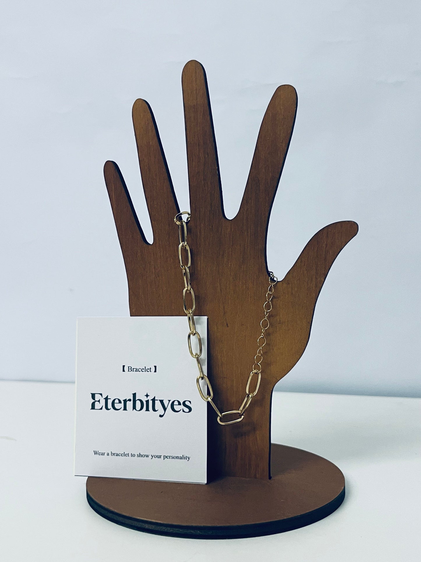 Eterbityes Bracelets [jewelry] Metal Link Bracelet Personalized Stackable Light Luxury Texture A Fashion Item to Show Unique Style