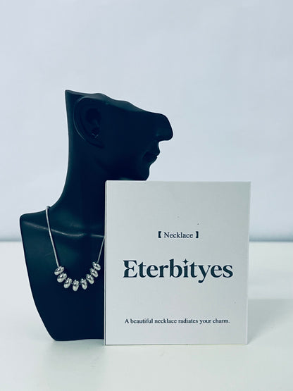 Eterbityes Metal Bead Necklace Minimalist & Eye-Catching Light Luxury Texture A Fashion Necklaces [jewellery] to Radiate Unique Charm