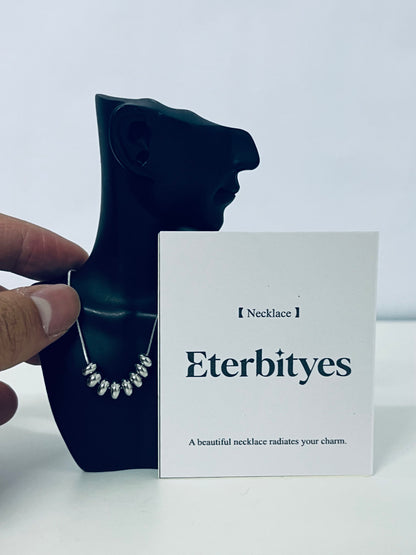 Eterbityes Metal Bead Necklace Minimalist & Eye-Catching Light Luxury Texture A Fashion Necklaces [jewellery] to Radiate Unique Charm