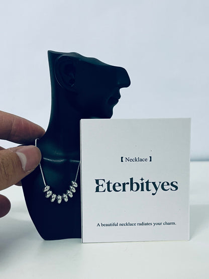 Eterbityes Metal Bead Necklace Minimalist & Eye-Catching Light Luxury Texture A Fashion Necklaces [jewellery] to Radiate Unique Charm