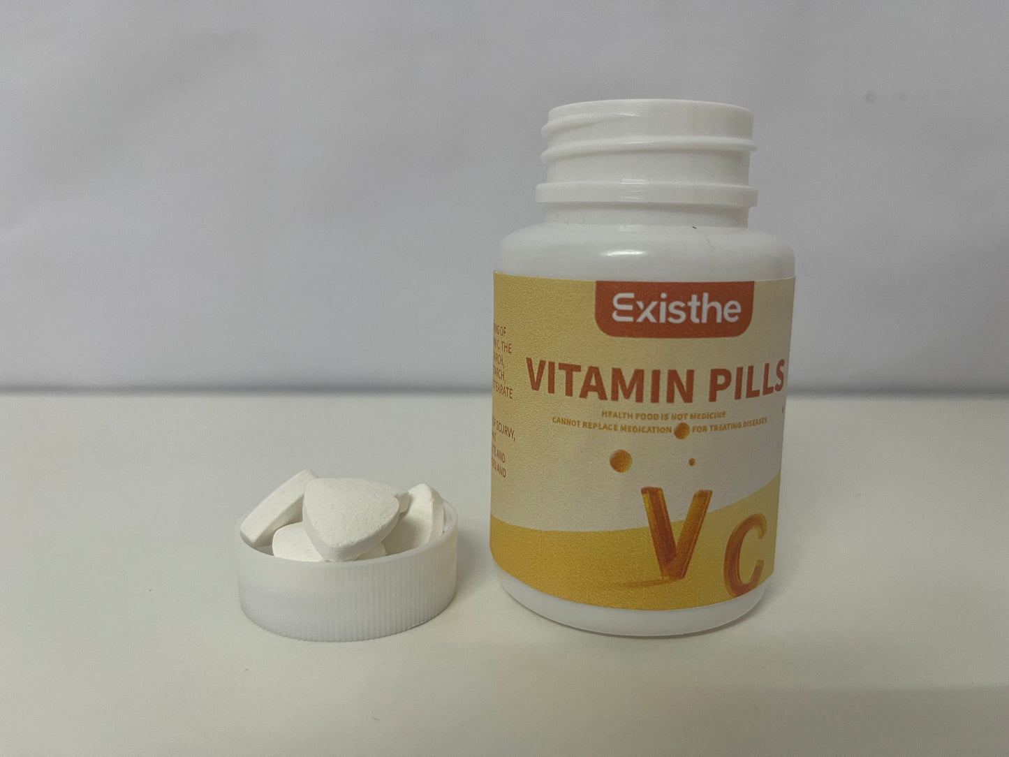 Existhe Vitamin C - Powerful Antioxidant Immune Support - Sensitive Stomach Existhe Vitamin C Pills  Calcium Ascorbate