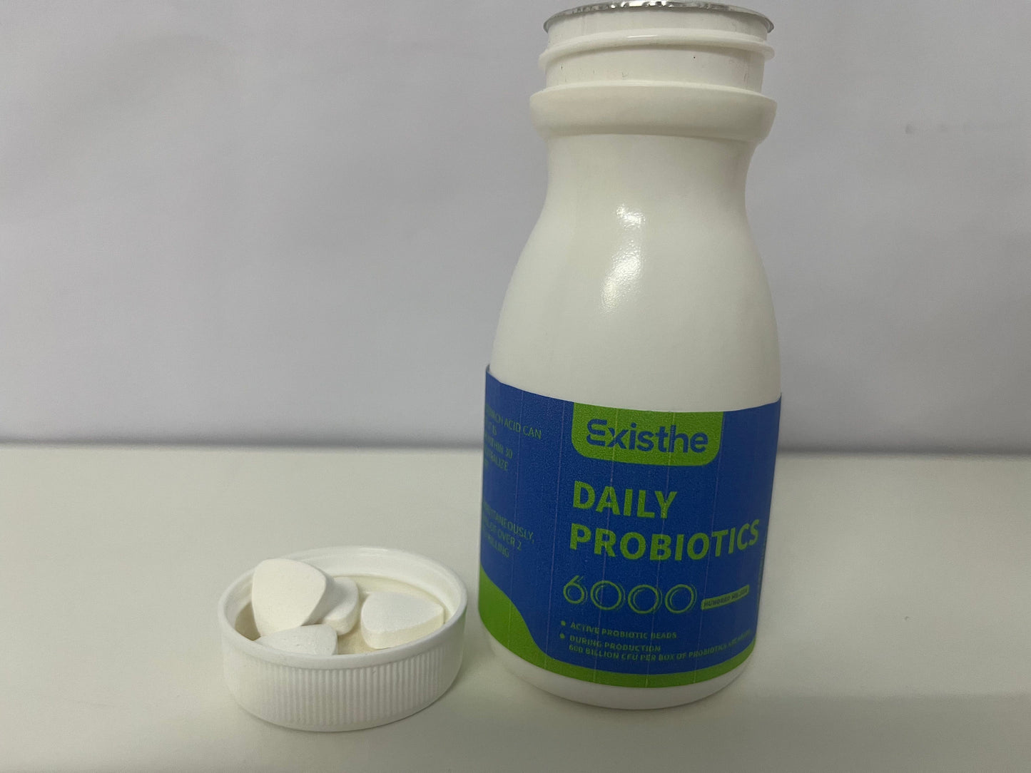 ExistheDaily Probiotics: 6 Active Strains & 6000 Billion CFU — Daily Gut Balance Support Supplement