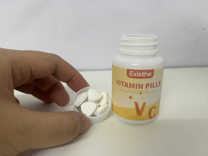 Existhe Vitamin C - Powerful Antioxidant Immune Support - Sensitive Stomach Existhe Vitamin C Pills  Calcium Ascorbate