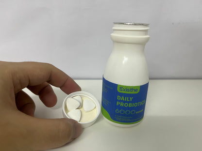 ExistheDaily Probiotics: 6 Active Strains & 6000 Billion CFU — Daily Gut Balance Support Supplement