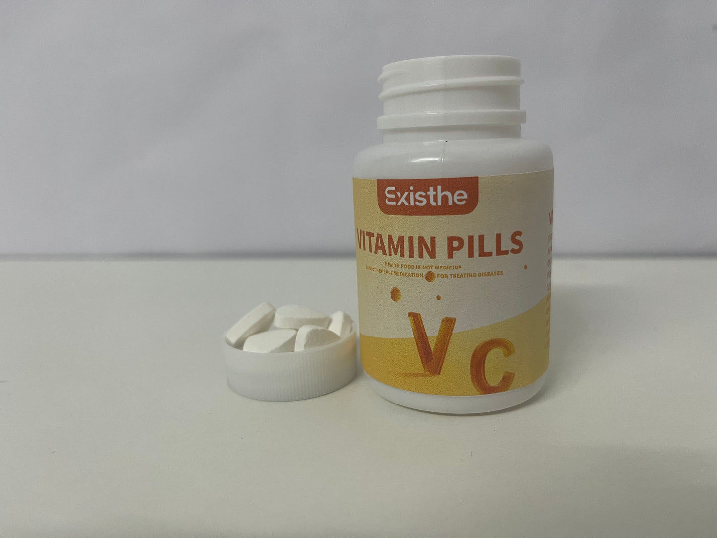 Existhe Vitamin C - Powerful Antioxidant Immune Support - Sensitive Stomach Existhe Vitamin C Pills  Calcium Ascorbate