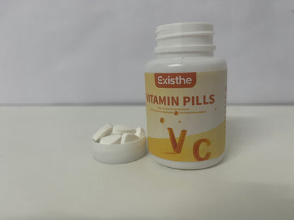 Existhe Vitamin C - Powerful Antioxidant Immune Support - Sensitive Stomach Existhe Vitamin C Pills  Calcium Ascorbate
