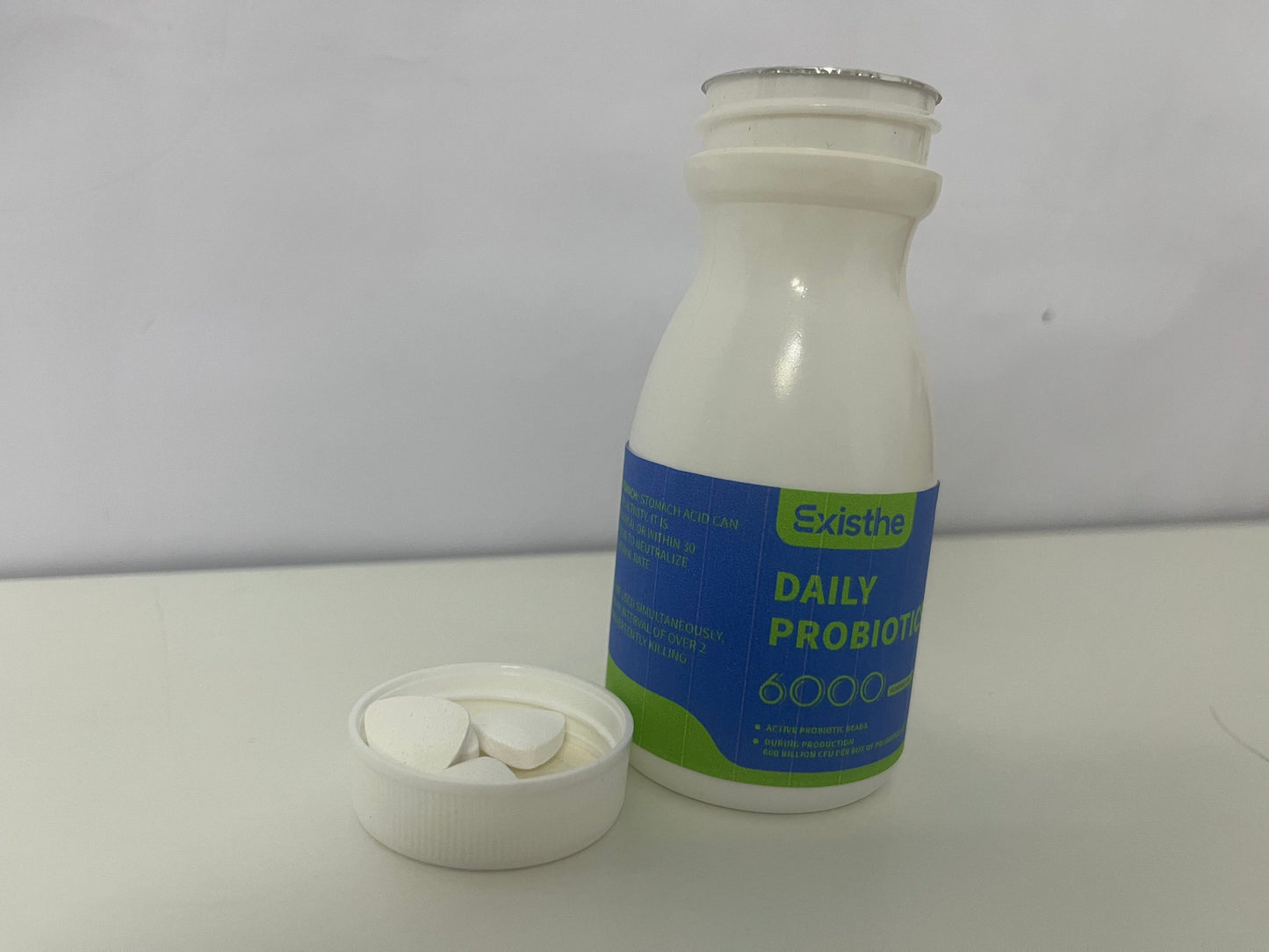 ExistheDaily Probiotics: 6 Active Strains & 6000 Billion CFU — Daily Gut Balance Support Supplement