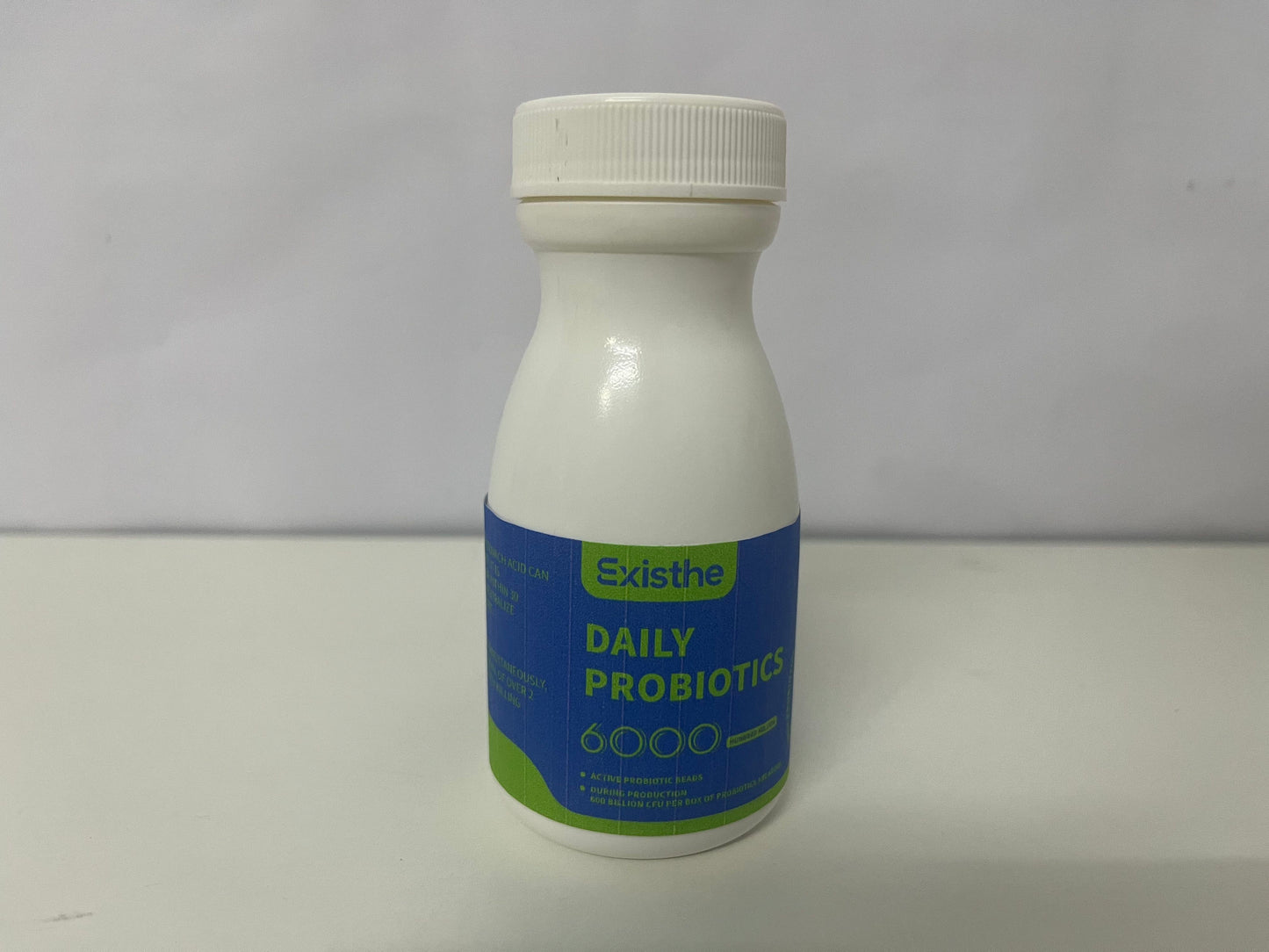 ExistheDaily Probiotics: 6 Active Strains & 6000 Billion CFU — Daily Gut Balance Support Supplement